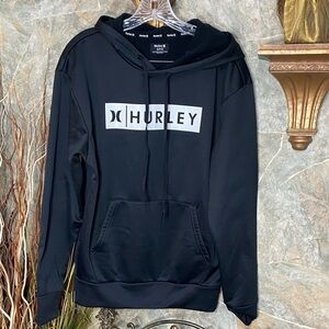 Hurley shirt pull over sweatshirt hoodie dark black, excellent condition